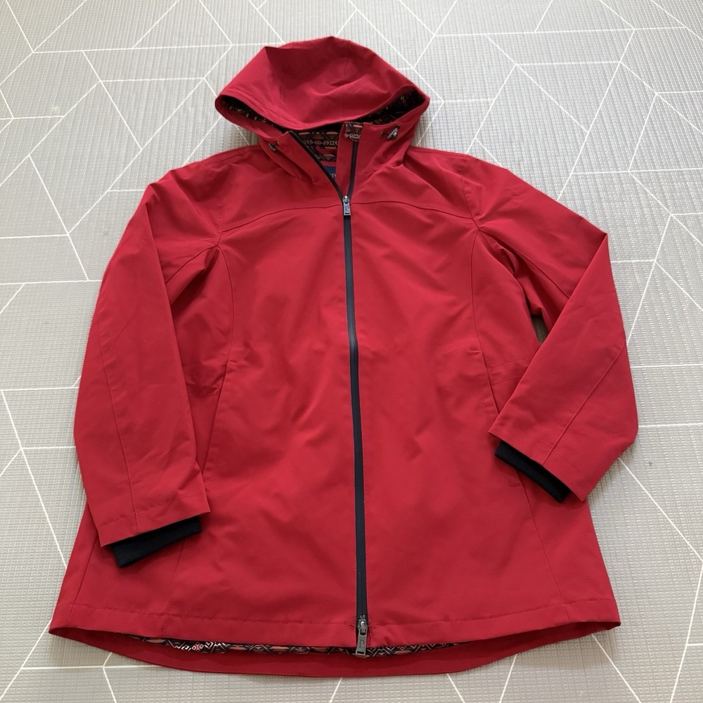 Pendleton Waterproof Breathable Rain Trail Jacket Women's Large‎ Red